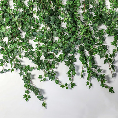 爬山虎塑料绿树叶水管道装饰假花