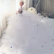 超大号90厘米大拖尾芭洋娃娃婚纱公主女孩玩具套装结婚新娘摆件