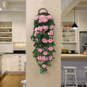 仿真花藤条假花藤蔓塑料花藤室内客厅墙壁壁挂，吊篮装饰花植物墙面