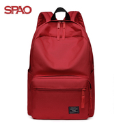 spao22秋纯色双肩包学生(包学生)书包背包，休闲包时尚旅行包潮流包包