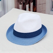 夏天小礼帽韩版女士，太阳帽遮阳帽防晒沙滩帽，海边度假爵士草编帽子