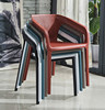 创意休闲户外椅子家用时尚餐椅透气塑料椅办公椅洽谈椅加厚靠背椅