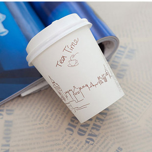 地下铁一次性纸杯1000只奶茶咖啡豆浆可乐打包外卖杯子定制