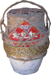  绍兴黄酒  5kg三年陈酿竹编穿络女儿红花雕酒