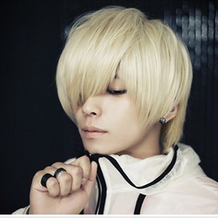 白<em>头发蓬松</em>男款男生非主流短发假发黑色棕色微