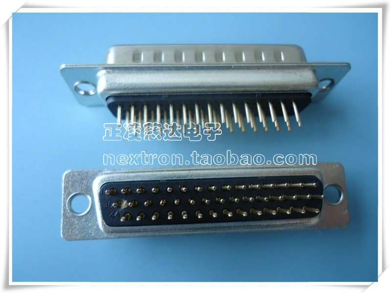 DP44\/公头\/焊板式\/三排DB44串口全金直脚 18