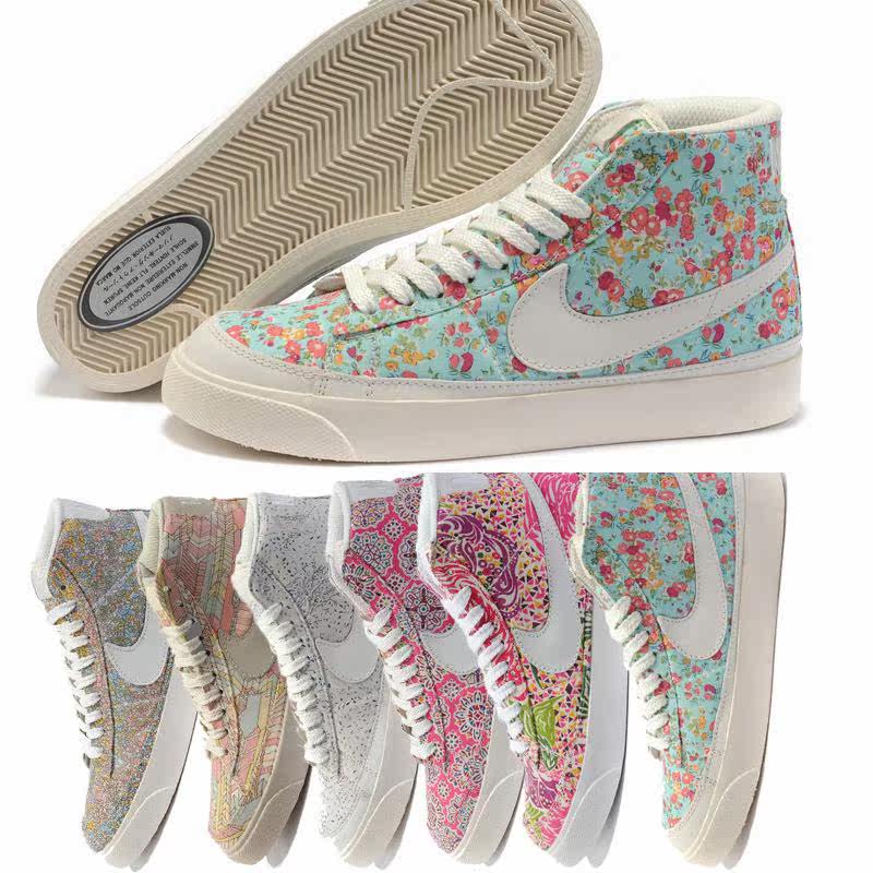 <em>耐克</em>女鞋专柜正品碎花<em>板鞋</em>新款<em>NIKE板鞋</em>开拓
