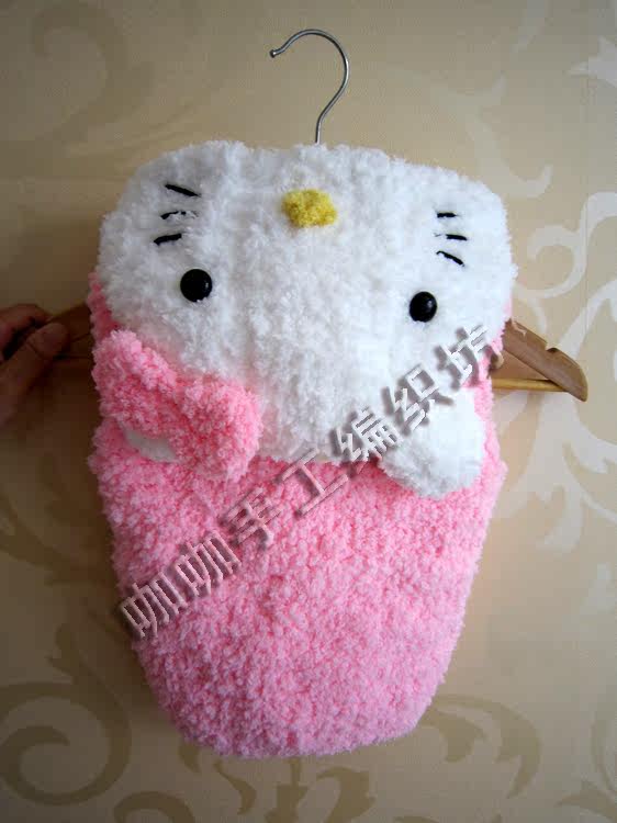 成品 可爱HOLLE <em>KITTY马甲</em>亲子装儿童款 <em>编织</em>