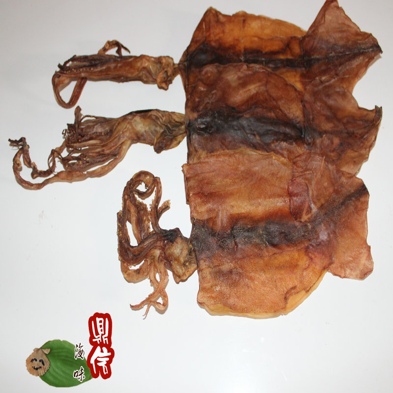 捡特级野生宝贝淡晒大鱿鱼干美食干货烤煮粥炒海鲜月图片