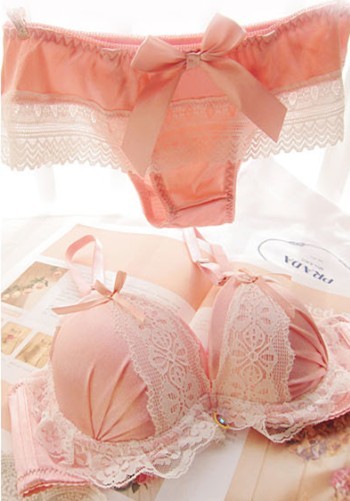 美风蕾丝聚拢深V蝴蝶结三排扣调整型<em>粉蓝色文</em>