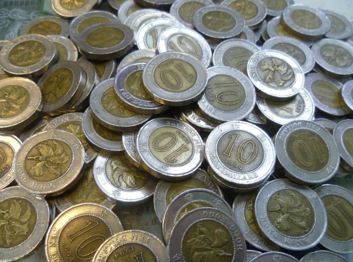 香港钱币 硬币1994-1995年 10元 十元 拾元 港