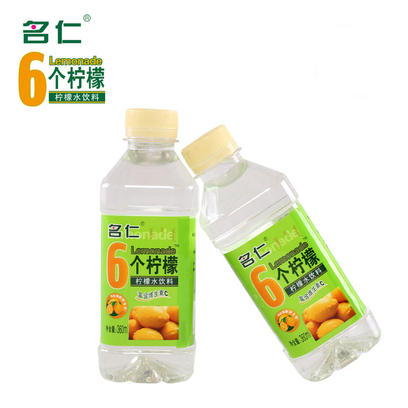 名仁6个柠檬 360ml\/瓶 柠檬水饮料 富含维生素