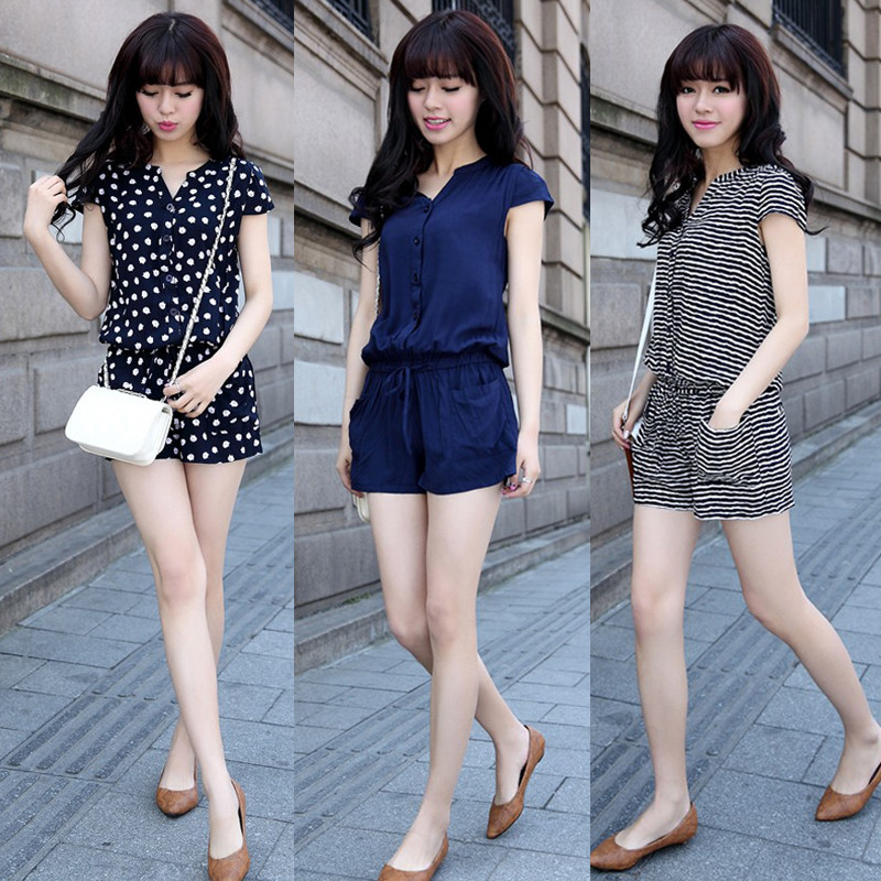 <em>蘑菇街</em>2014 夏装<em>新款</em>韩版连体裤姐妹装女时尚