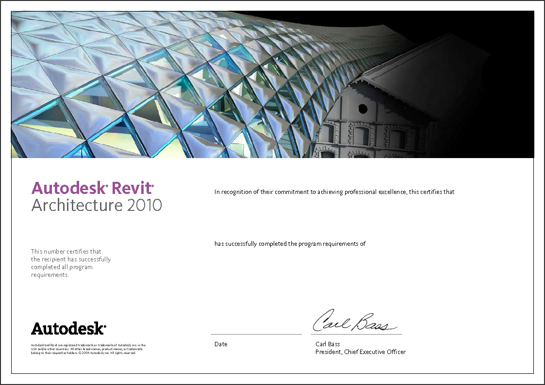 认证Revit国际认证 初级建筑软件工程师考试技
