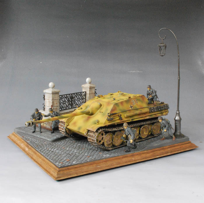 专业模型代工 二战德军猎豹场景 1944年 成品|