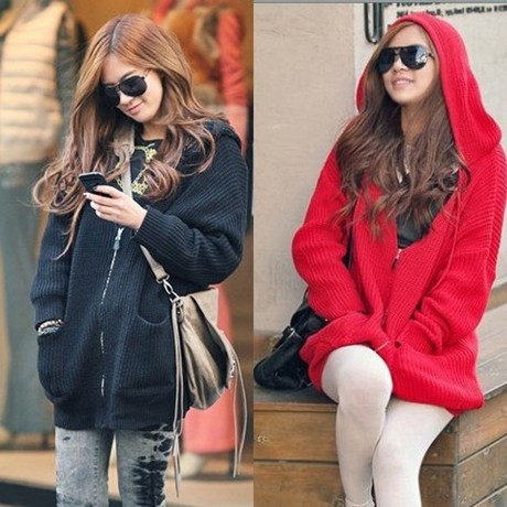 【fosanzumiao2009】韩版长袖带帽拉链<em>开衫毛</em>