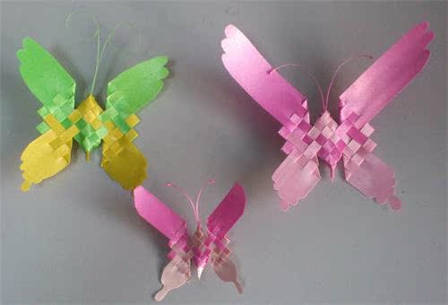【纯手工DIY彩带风铃】蝴蝶 彩蝶 小动物编织 