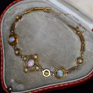 VICTORIAN西洋珠宝臻藏 15K金 天然欧泊 珍珠