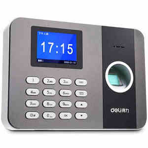 新款得力3747指纹考勤机打卡签到机大容量可