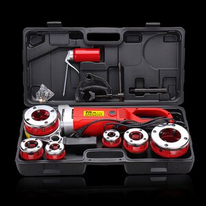 易剑手持式电动套丝机攻丝工具铰螺纹镀锌管钢