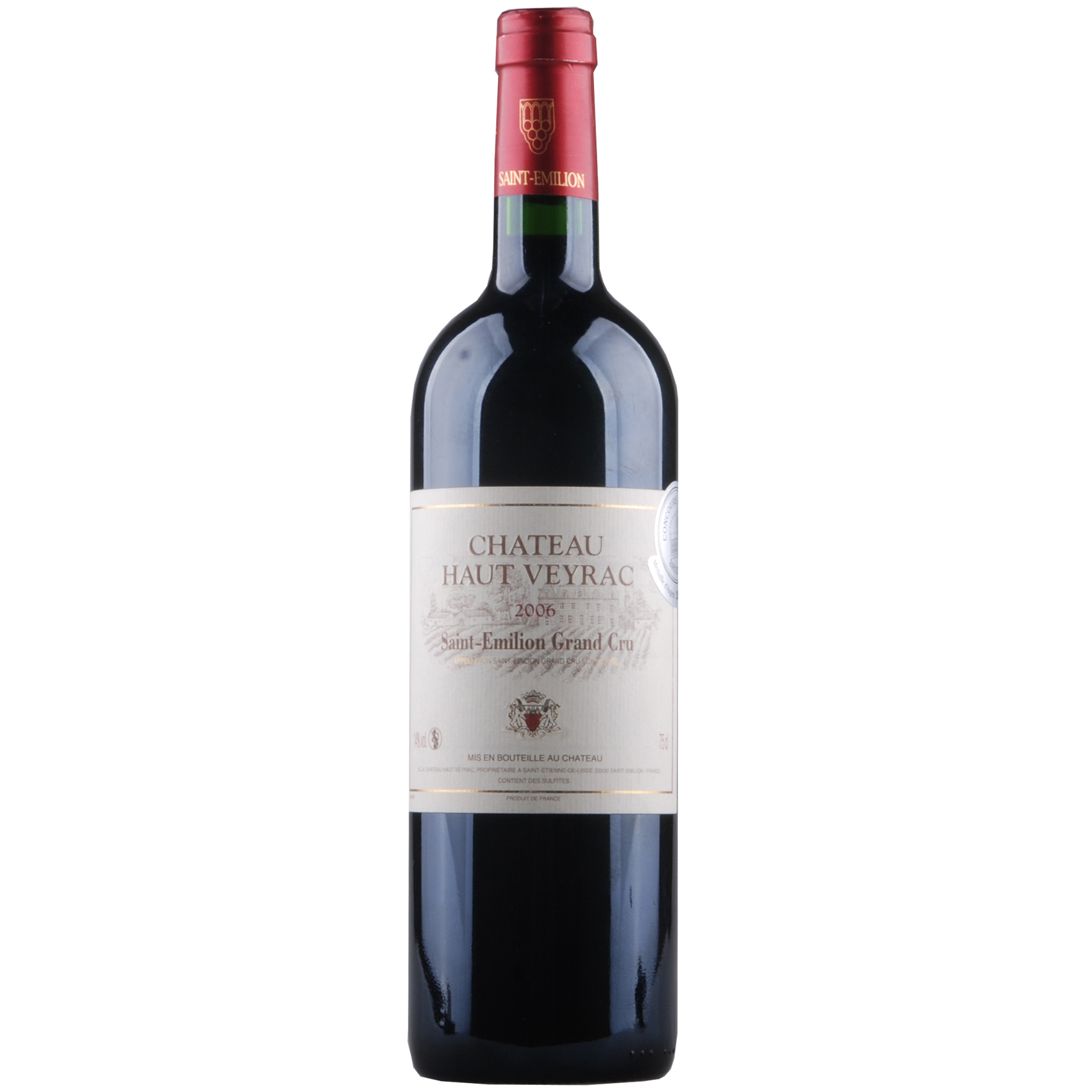 法国原瓶进口红酒 维拉克城堡干红葡萄酒 圣艾