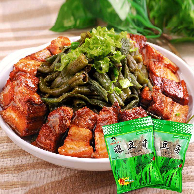 <em>辣妹子</em> 传统干曝豆角200g*2包 卜豆角炒肉口味