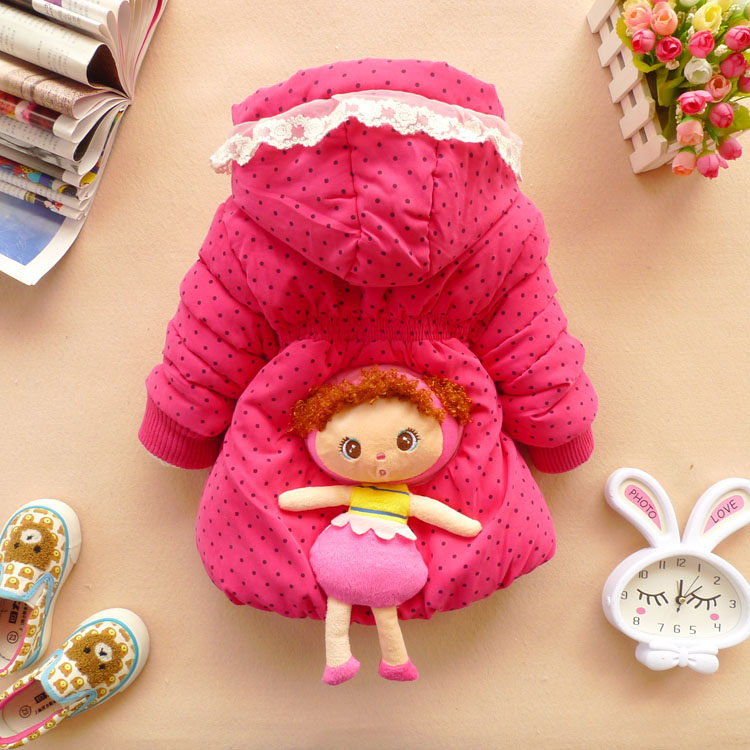 婴幼儿服装 <em>冬装</em>女<em>宝宝</em>卡通<em>棉衣</em>加厚<em>外套</em>1岁2