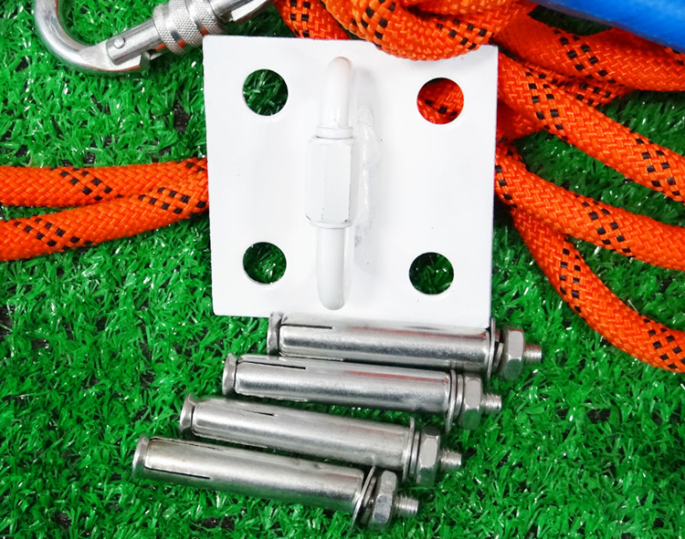 逃生绳固定器四角固定支架逃生固定物非三角架