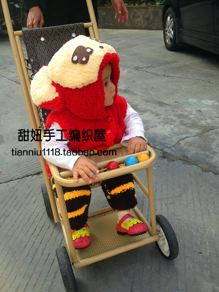 【<em>甜妞手工编织屋</em>】<em>阿狸</em>帽衫小<em>马甲</em>材料包【非