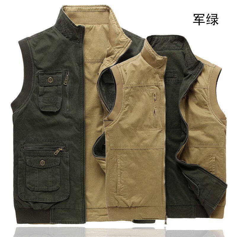 2013秋款<em>男装</em>双面穿afs jeep<em>马甲</em>正品大码<em>马夹</em>