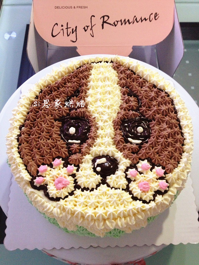 小狗蛋糕图片卡通图片_卡通小狗蛋糕