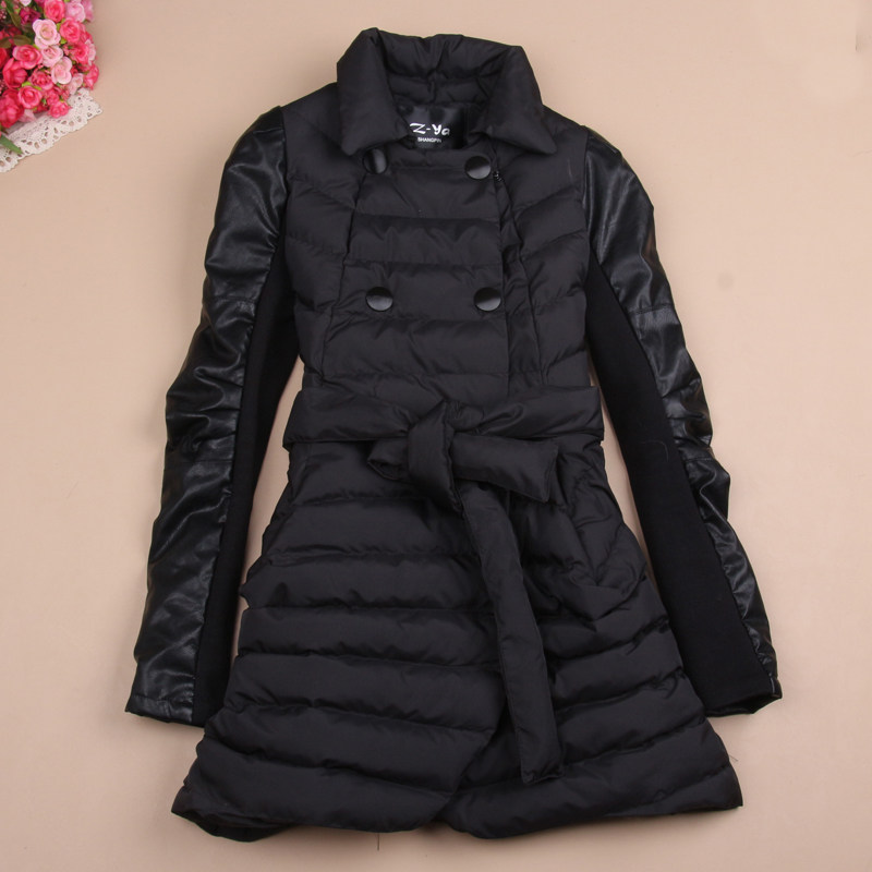 <em>欧洲站2013</em>秋冬<em>新款女装羽绒服</em>长款正品z-ya紫