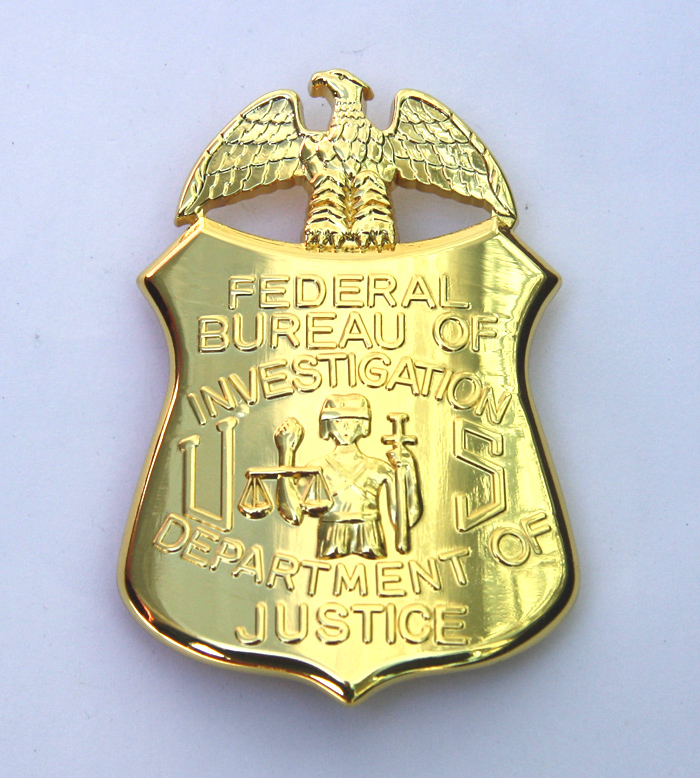 美国警徽 美国联邦调查局 fbi警徽 警探胸徽章 纯铜