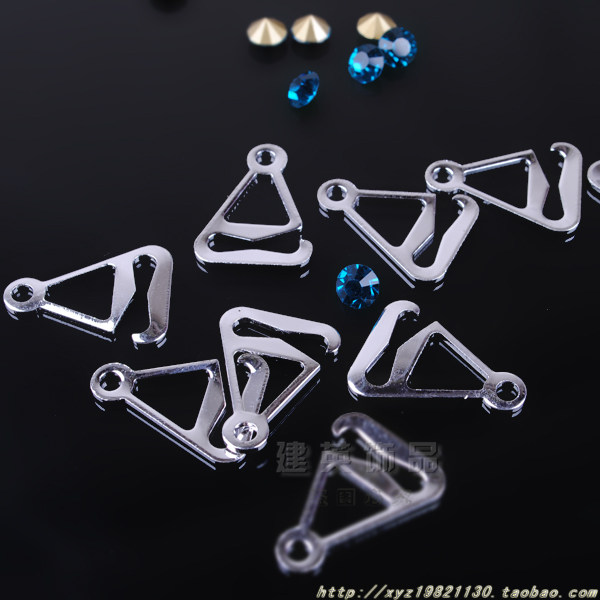 金属九字扣九字钩内衣<em>文胸肩带</em>配件水钻服饰挂
