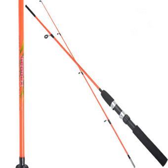 鱼宝渔具拉不断实心1.35\/1.5米冰钓竿筏竿海竿