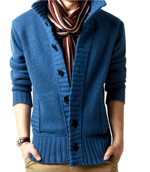 针织衫<em>搭配</em>_2013新款秋冬装<em>立领</em>休闲<em>毛衣</em>男外