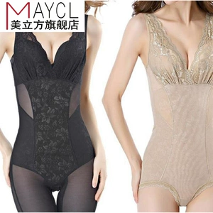 Cơ thể phụ nữ không tì vết liền mạch một mảnh mỡ bụng đốt cháy eo hình dạng cơ thể quần áo giảm béo siêu mỏng corset đồ lót phụ nữ - Một mảnh
