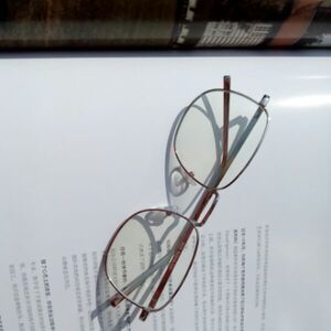 极简 复古文艺森系金色银色边框眼镜架男女 方