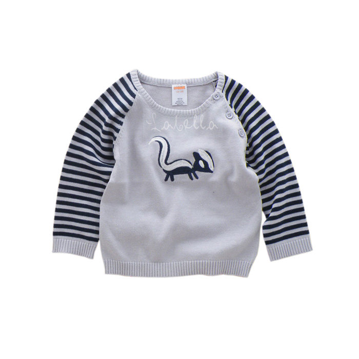 外贸童装 2014春款 <em>儿童</em>男童全棉针织套头<em>毛衣</em>