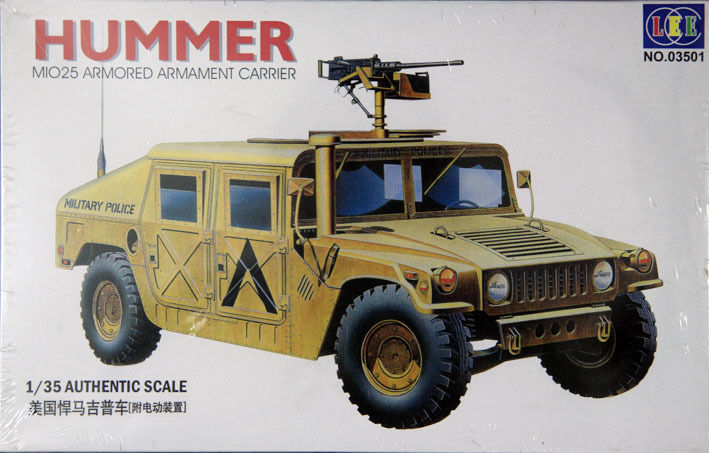 [普美联盟 西西利 1/35 美军 武装型 悍马 吉普车 越野车 模型