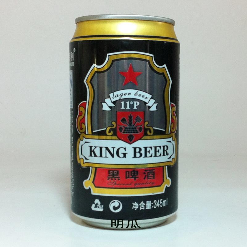 易拉罐空罐收藏 king beer 金佰利啤酒 黑啤酒11度 345毫升