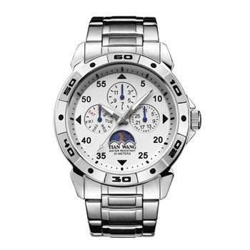 天王表GS5565S-4D手表男男士男表正品圆型潮