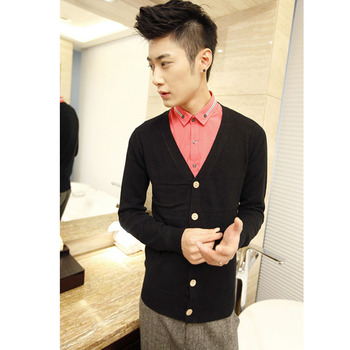 针织衫搭配_<em>英伦</em>风熟男装韩版针织衫男修身针