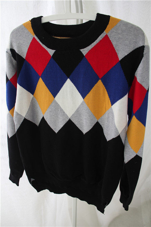 js 几何图案<em>毛衣</em> <em>棱形方块</em> 女|一淘网优惠购|购就