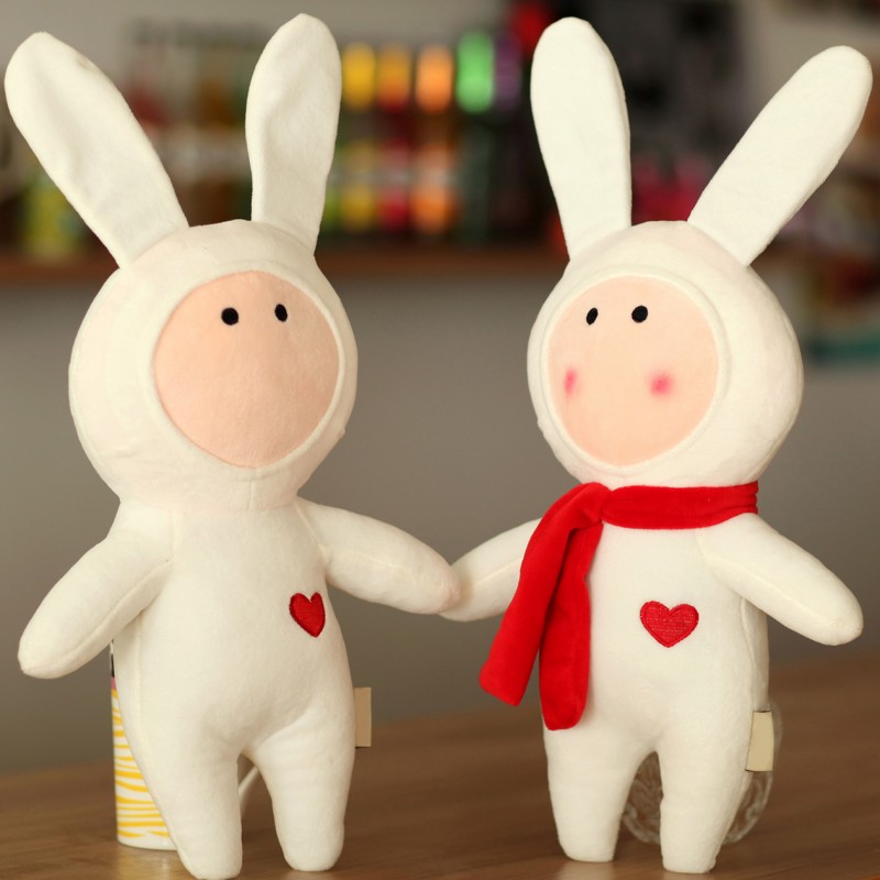 Dễ thương thỏ đồ chơi sang trọng Fuji Rabbit Doll Doll Gối Plush Bunny Toy Girl - Đồ chơi mềm