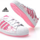 adidas阿迪达斯安娜苏风花纹复古淑女板鞋、粉色