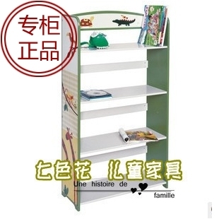 好品质!品牌儿童书架置物架书柜四层书架玩具