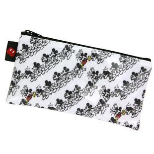 DISNEY日本迪士尼官网米老鼠PU笔袋黑白米奇