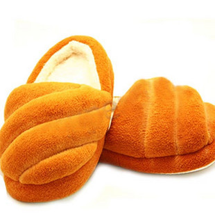 人气!可爱创意面包拖鞋 居家便鞋 冬季毛绒保暖