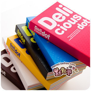 [特]默默爱♥Deliciousdot 加厚记事本 可爱日记本子 韩国文具